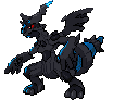Sprite animado de Zekrom de Pokémon Black/White